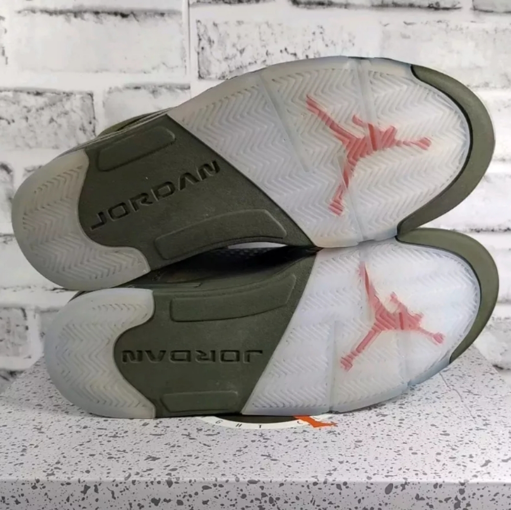 Nike Air Jordan 5 Retro Olive Solar Orange DD0587-308 Men's 9.5 - Picture 5 of 8